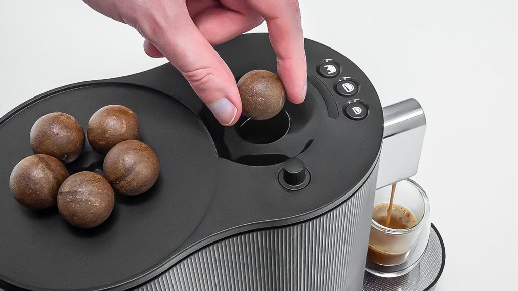 Cafetera CoffeeB, con el sistema de bolas de café en monodosis